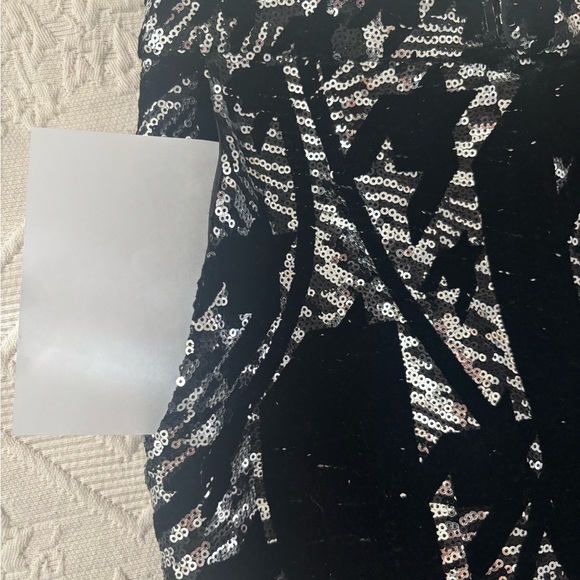 HALPERN Sequin Black and Silver Women's Pants - Picture 13 of 16